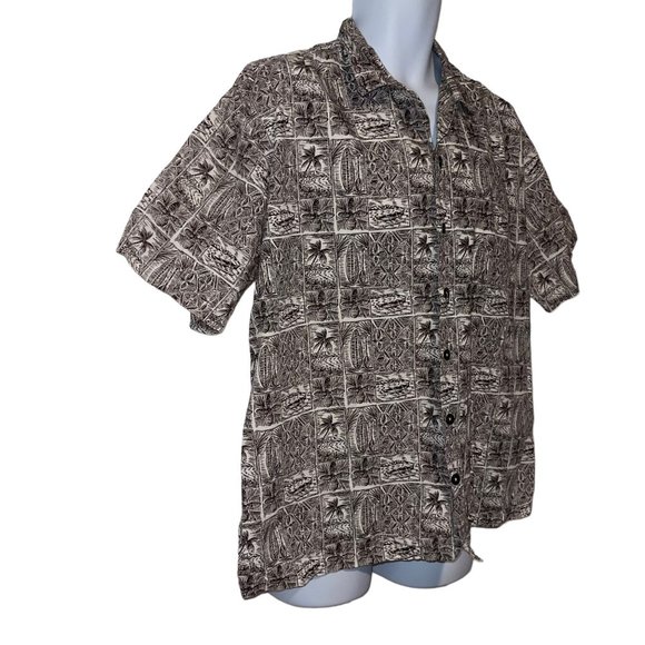 Vintage Retro Favant Hawaiian Shirt Mens XL Floral Aloha Vacation Surfboard Tiki - Picture 4 of 10